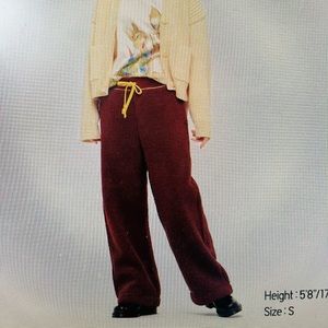 JW ANDERSON PILE-LINED FLEECE PANTS Size XL